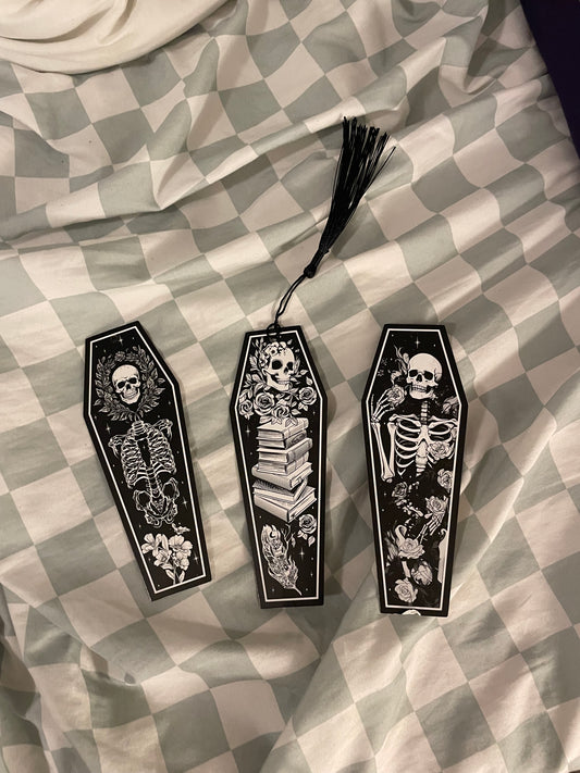 Coffin shaped Bookmarks (3)