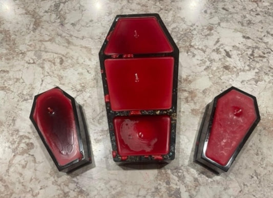 Coffin Shaped Candles (3)